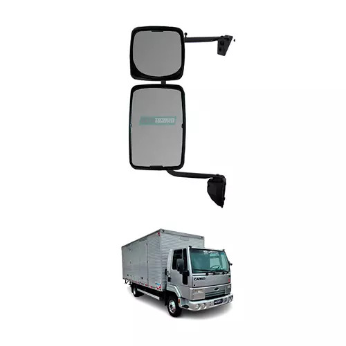 ESPELHO RETROVISOR COMPLETO CONVEXO CAPA INJETADA MANUAL FORD CARGO 2013 EM DIAN