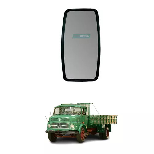 ESPELHO AVULSO PLANO CAPA INJETADA DIR ESQ MERCEDES BENZ 1113 1114 1313 1314 131