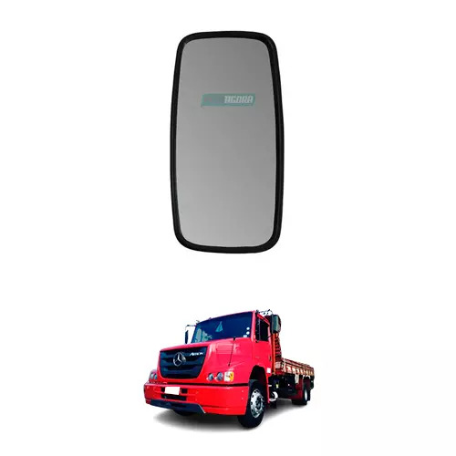 ESPELHO AVULSO PLANO CAPA INJETADA MERCEDES BENZ ATRON 1319 1719 CARA CHATA 2324