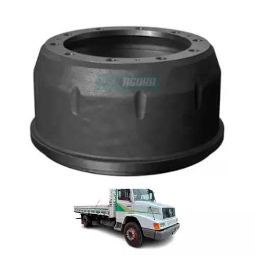 TAMBOR FREIO TRASEIRO 10 FUROS 23MM MB OH 1313 1318 1419 1517 1518 L 1728 L LS L