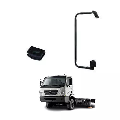 SUPORT ESPELHO DIR ACO CARBONO PINTADO PRETO MERCEDES BENZ ACCELO 1016 1316 715C