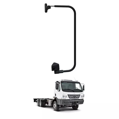SUPORTE ESPELHO ACO CARBONO PINTADO PRETO ESQ MERCEDES BENZ ACCELO ANO 2020 (ER1