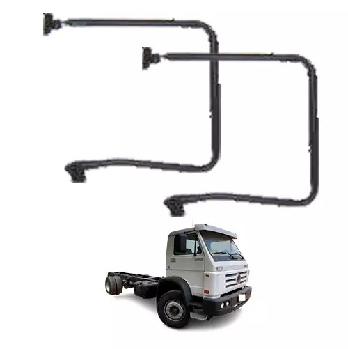 SUPORTE ESPELHO AC CARBONO PINTADO PRETO ESQ DIR VOLKSWAGEN 17210 18310 23220 31