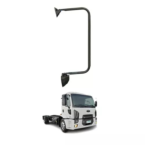 SUPORTE ESPELHO ACO CARBONA PINTADO PRETO DIR FORD CARGO ANO 2013 EM DIANTE  (ER