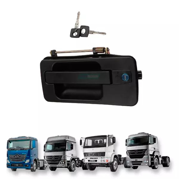 MACANETA EXTERNA DIREITO PORTA COM CHAVE MB ATEGO AXOR ATRON ACTROS (9417600458-