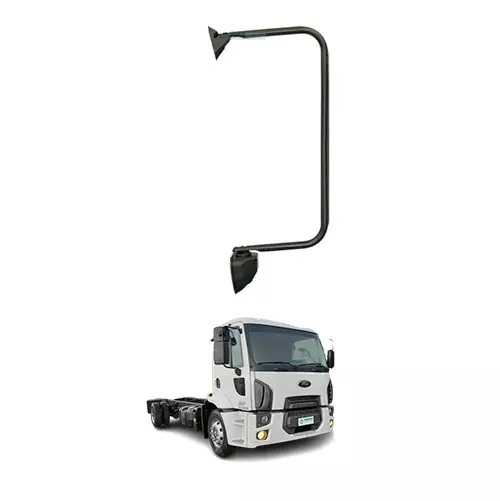 SUPORTE ESPELHO ACO CARBONO PINTADO PRETO ESQ FORD CARGO ANO 2013 EM DIANTE  (ER