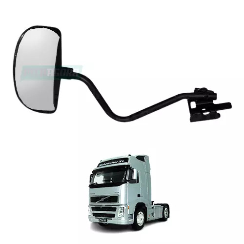 ESPELHO RAMPA FRONTAL VOLVO FH12 FH13 FM12 10 A 14 FIXACAO CURTA (20900682-21151