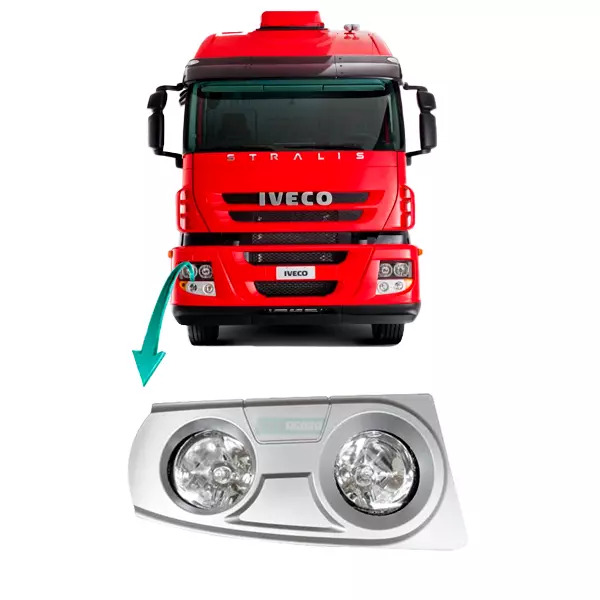 FAROL AUXILIAR COMPLETO DIREITO IVECO STRALIS 2008 TECTOR CURSOR 2009  (448493)