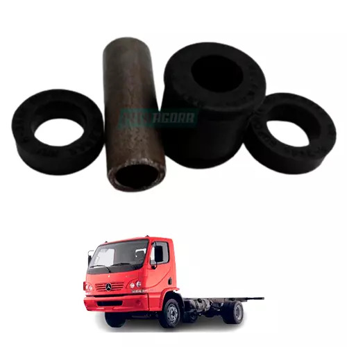 BUCHA COM TUBO AMORTECEDOR MB ACCELO 710 715 815 915 915C 1016 814L 814LO 1317L 