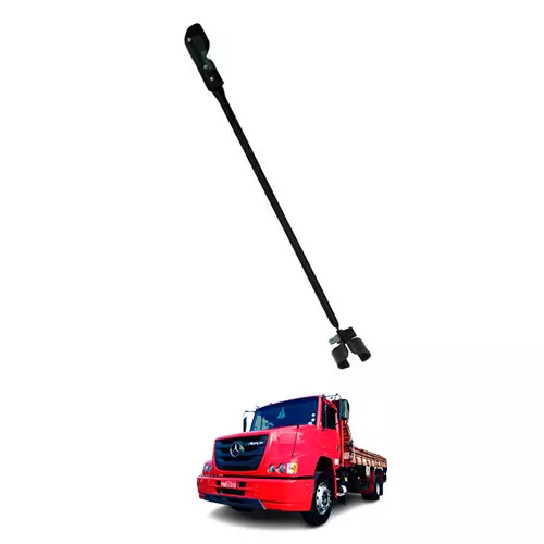 TIRANTE ESPELHO ACO CARBONO PINTADO PRETO MERCEDES BENZ ATRON 1319 2324 ANO 2012