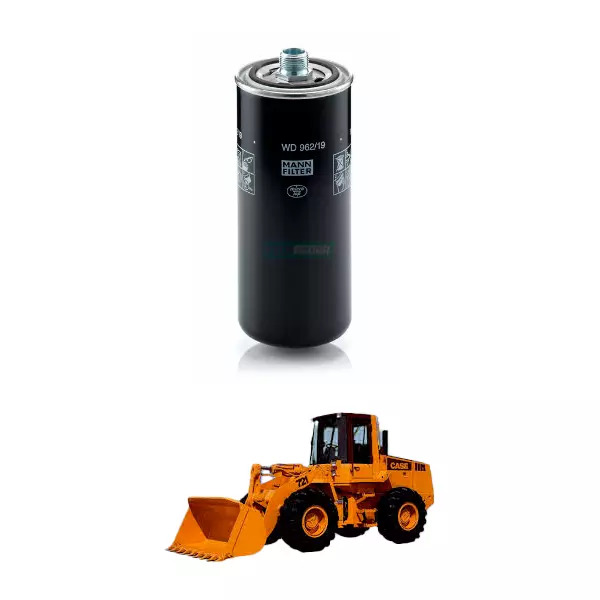 FILTRO OLEO TRANSMISSAO HIDRAULICA CASE 621B 721B 821B 1996 A 2000 (WD962/19)