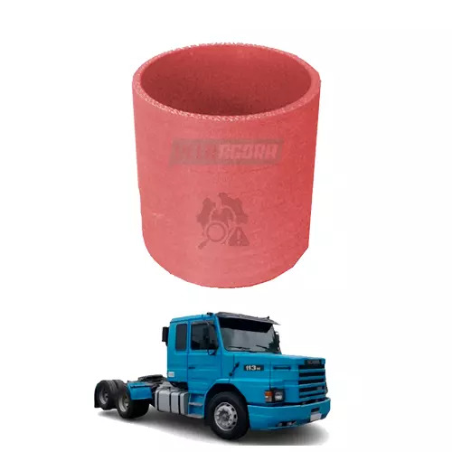 MANGUEIRA TURBINA VERMELHA COM AVARIA PARA SCANIA TR112 113 (375527-AVA)
