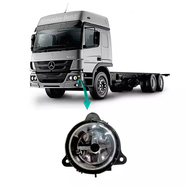 FAROL MILHA NEBLINA MB ATRON ACTROS ATEGO 2013... SEM SOQUETE (9588200056-529)