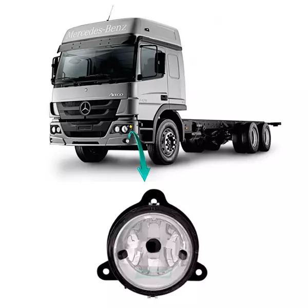 FAROL NEBLINA MB MERCEDES BENZ 1218 1418 1620 1622 1938 1634 ATEGO  (9588200056,