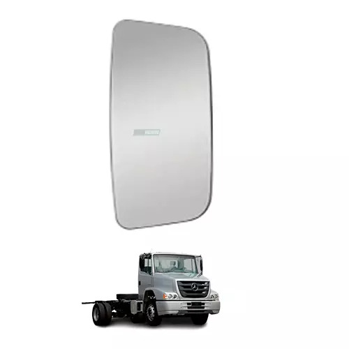 BASE VIDRO ESPELHO CONVEXO MAIOR MOLDURA INJETADA DIR ESQ MERCEDES BENZ ATRON 13