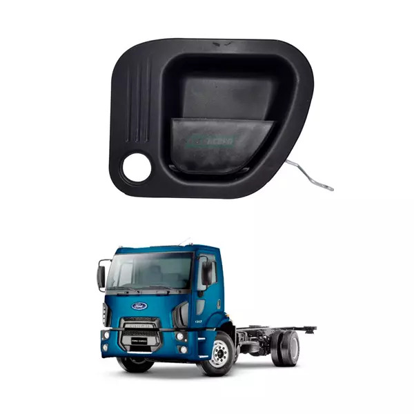 MACANETA + TRINCO CONTROLE FECHADURA PORTA LD FORD NOVO CARGO 1317 4X2  1319 4X2