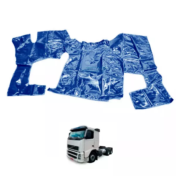TAPETE VINIL AZUL VOLVO FH 12 2004 A 2009 C/ CAPUZINHO  (PUES609A)
