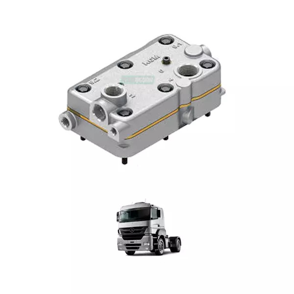 CONJUNTO CABECOTE COMPRESSOR MB OM457 REGULADO - M16 (0001300815-MGK1203)