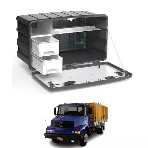 CAIXA DE FERRAMENTA ILUMINACAO LED GAVETAS PRATELEIRA COM FECHAMENTO SEM SUPORTE