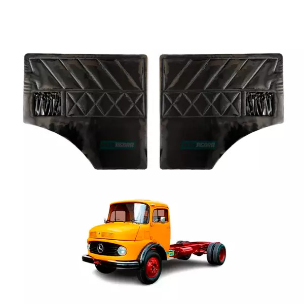PAR FORRO PORTA VERNIZ PRETO MB 1113 1313 1513 1519 1520 2013 2213 COM BOLSA  (3