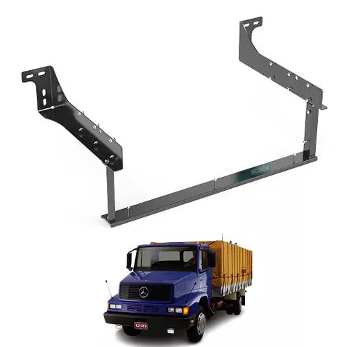 SUPORTE FIXACAO CHASSI ACO PRETO PARA BOX DE CARGA PLASTICO (B081F)