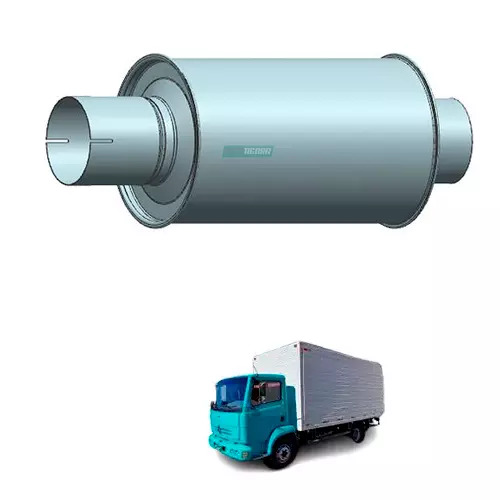 SILENCIOSO ADAPTACAO ACO COR CINZA MERCEDES BENZ UNIVERSAL  (M097)