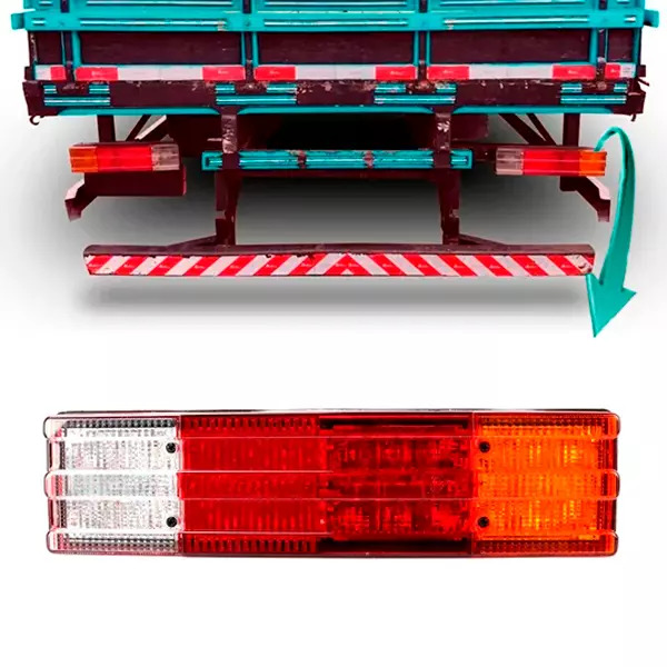 LANTERNA TRASEIRA DIREITO LED MB 709 712 912 914 1214 1215 1318 1518 1218 1418 1