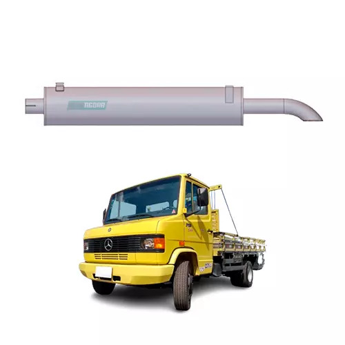 SILENCIOSO COM MIOLO MB 709 710 PLUS - 2002 ATE 2007 914 ATE 1997 - ACO CARBONO 