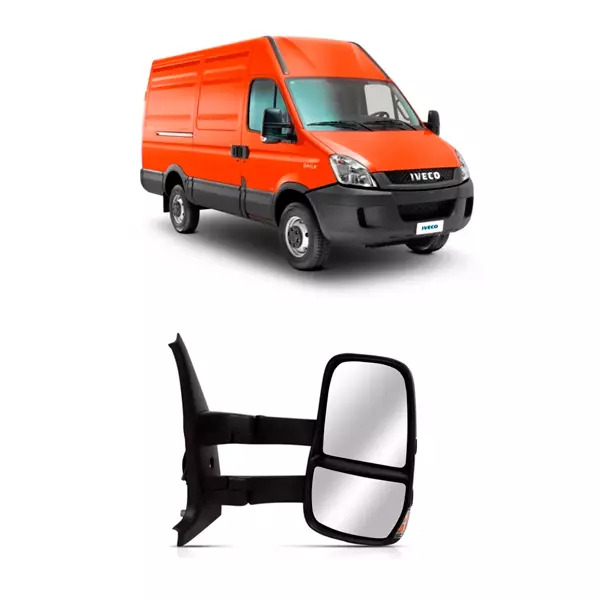 RETROVISOR DIR IVECO DAILY 2008 A 2022 ELETRICO BRACO LONGO (GR-17485D)