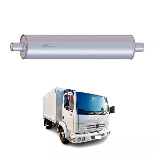SILENCIOSO ACO CARBONO CINZA MERCEDES BENZ 712 912 EURO 3 (6884907101-M084)
