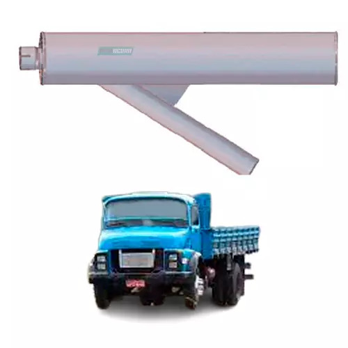 SILENCIOSO SEMI OCO SAIDA LATERAL MB TURBO 1113 1114 1118 1313 1314 1316 1317 13