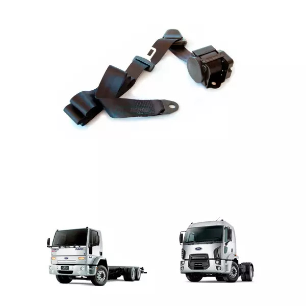CINTO SEGURANCA 3 PONTAS CAMINHAO FORD CARGO - RETRATIL - AJUSTE AUTOMATICO COM 