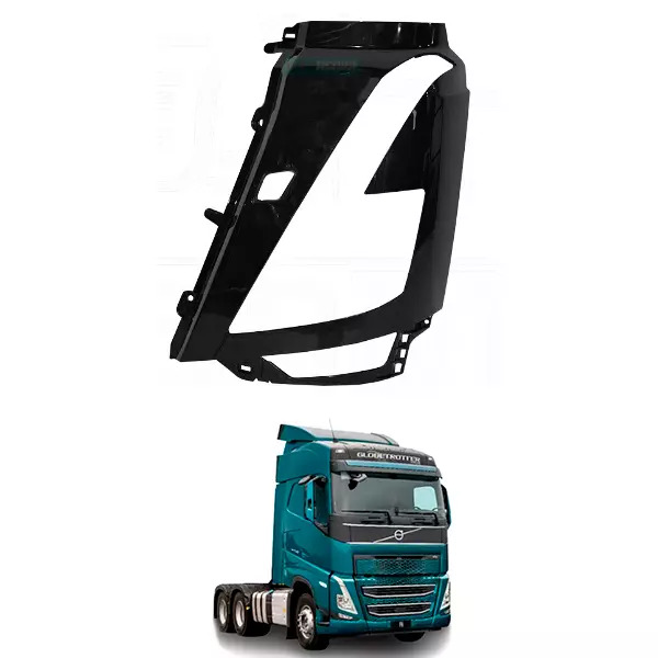 MOLDURA FAROL ESQUERDO VOLVO FH5 APOS 2021 FAROL GRANDE (84449120)