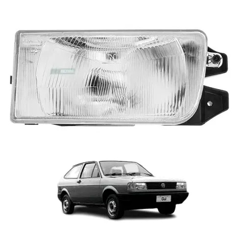 FAROL DIREITO VW GOL PARATI SAVEIRO VOYAGE ANO 1991 A 1994 (30794104414-F54AC)