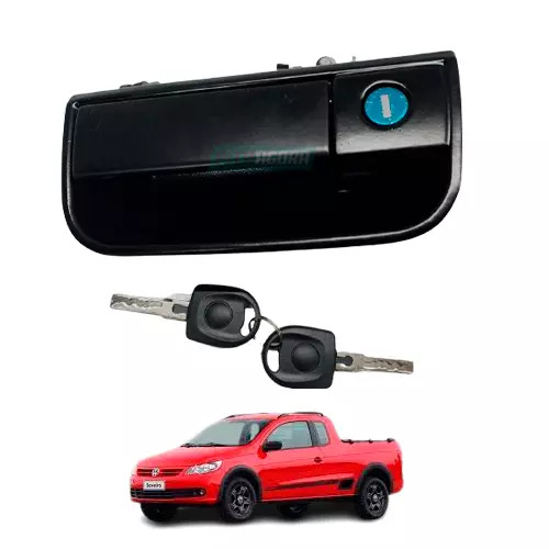 MACANETA EXT TAMPA TRASEIRA COM CHAVE VW SAVEIRO G5 G6 2009 A 2019 (5U7827565MK1