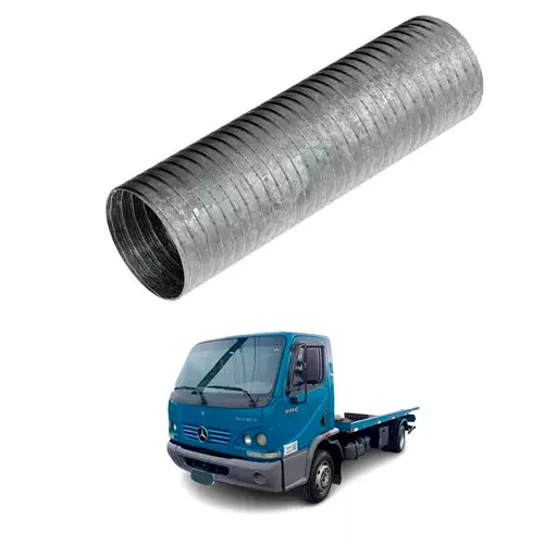 TUBO FLEXIVEL GALVANIZADO 3POL X 280MM MB ACCELO 715 EURO 3 ATE 2011 915  1315 1