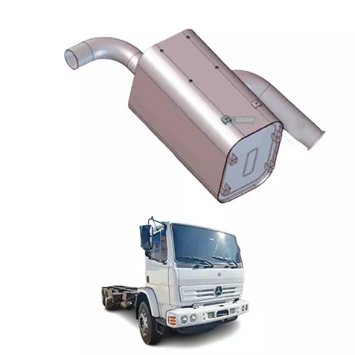 SILENCIOSO MB 2423B 2726 ELETRONICO EURO 3 SAIDA VERTICAL (6934907701-M087G)