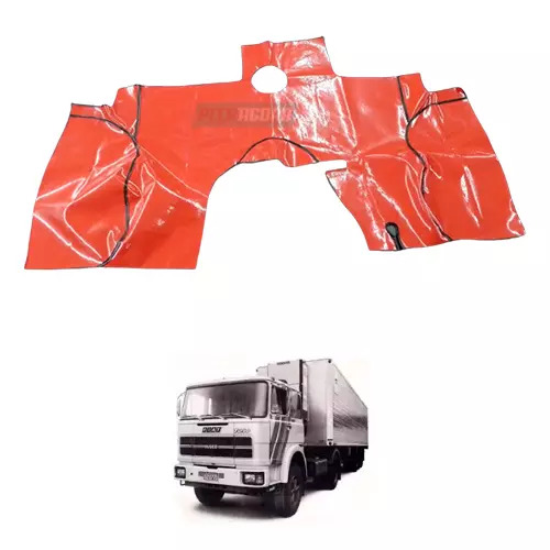 TAPETE VINIL VERMELHO CAMINHAO FIAT 190 H (PUES504V)