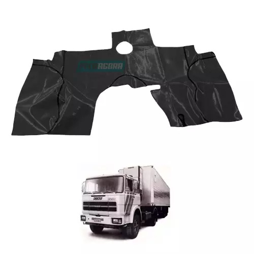 TAPETE VINIL PRETO CAMINHAO FIAT 190 H (PUES504P)