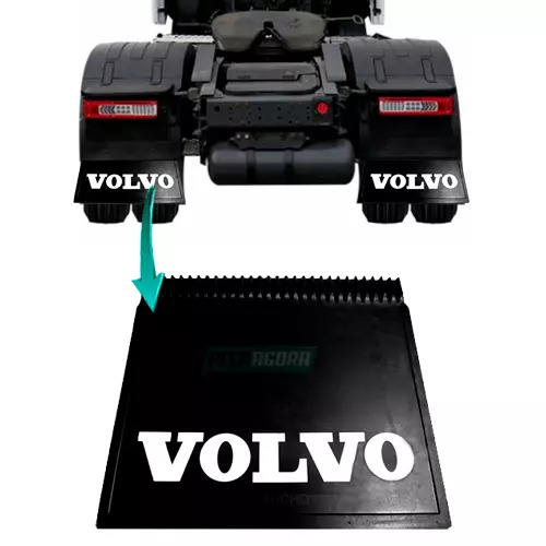 PARABARRO TRASEIRO VOLVO FH FM NH VM 650X445MM - PARA PARALAMA ONDULADO (2095918