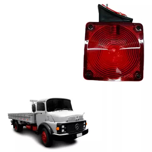 LANTERNA SETA DIANTEIRA DIREITA MB CARA PRETA QUADRADA BASE CURVA AMARELA VERMEL