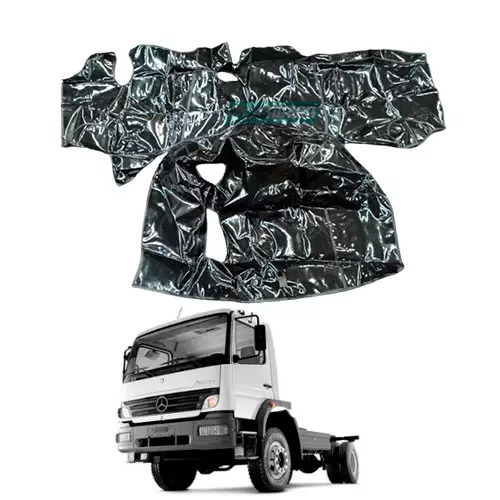 TAPETE VINIL PRETO MB 1418 ATEGO CABINE SIMPLES COM CAPO (PUES834P)