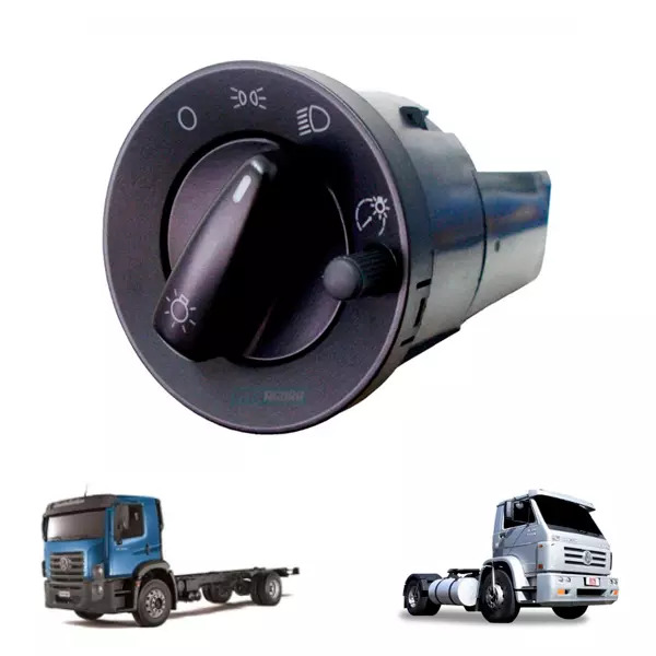 INTERRUPTOR LUZ COM REOSTATO 24V VW CONSTELLATION WORKER ONIBUS MICRO ONIBUS (2T