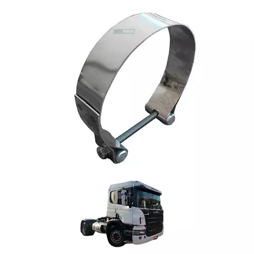 ABRACADEIRA INOX 4.5POL SCANIA G P R 2008 ATE 2011 TR 124 2003 ATE 2004 (1344150