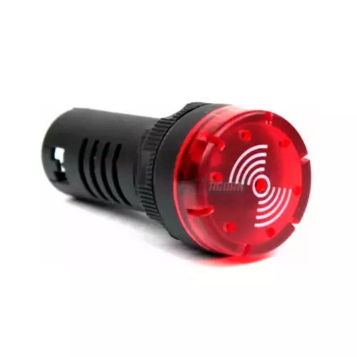 SONALARME BUZZER ILUMINADO 22MM 24V (BZ20-7L-R)
