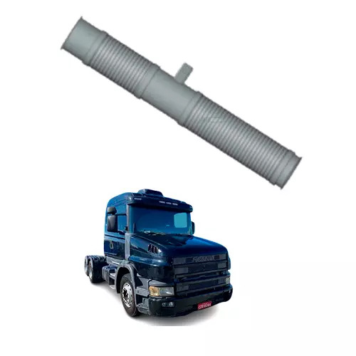 TUBO FLEXIVEL GALVANIZADO 4.5 POL X 830MM SCANIA TR 124 P94 (1505748-S304I)
