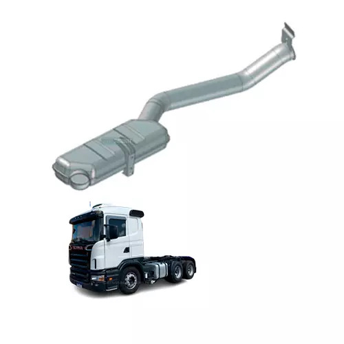 TUBO TERMINAL COM SILENCIOSO 4.5POL SCANIA G P R TR 124 (1549217-S304U)