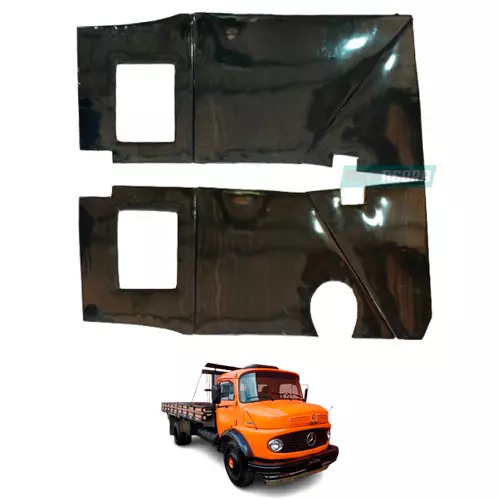 PAR FORRO TORPEDO PRETO MB 1113 1313 1513 1519 1520 2013 2213  VERNIZ ACOLCHOADO