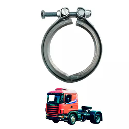 CAIXA 5 ABRACADEIRA TURBO ACO CARBONO ZINCADO PARA SCANIA 94 14 124 (CX.1439822*