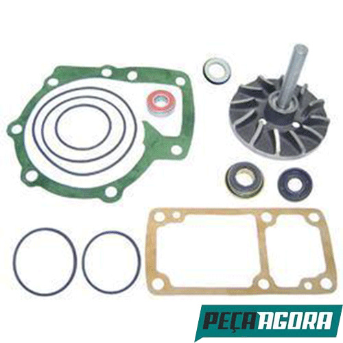 JOGO REPARO BOMBA AGUA ROLAMENTO PINO FINO PARA SCANIA N10 N12 NL (6889583)